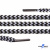 Шнурки #107-16, круглые 130 см, двухцветные цв.серый/чёрный - купить в Красноярске. Цена: 31.89 руб.