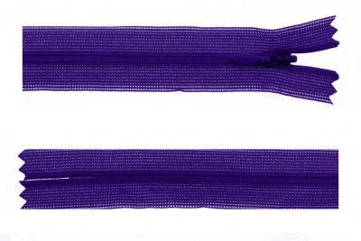 Молния потайная Т3 866, 50 см, капрон, цвет фиолетовый - купить в Красноярске. Цена: 8.62 руб.