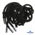 Шнурки #107-05, круглые 130 см, декор.наконечник, цв.чёрный - купить в Красноярске. Цена: 22.56 руб.