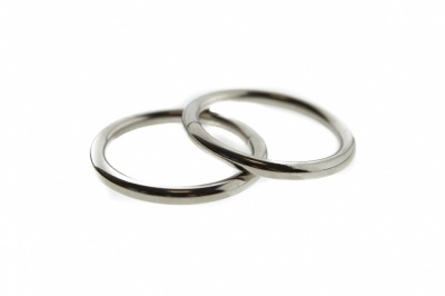 Кольцо металлическое d-32 мм, цв.-никель - купить в Красноярске. Цена: 3.54 руб.