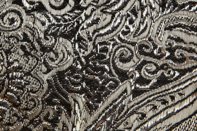 Ткань костюмная жаккард №11, 140 гр/м2, шир.150см, цвет тем.серебро - купить в Красноярске. Цена 383.29 руб.