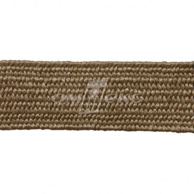Тесьма отделочная полипропиленовая плетеная эластичная #2, шир. 40мм, цв.- соломенный - купить в Красноярске. Цена: 50.99 руб.