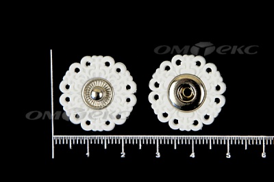 Кнопки пришивные №6 S20мм пластиковые белые - купить в Красноярске. Цена: 9.88 руб.