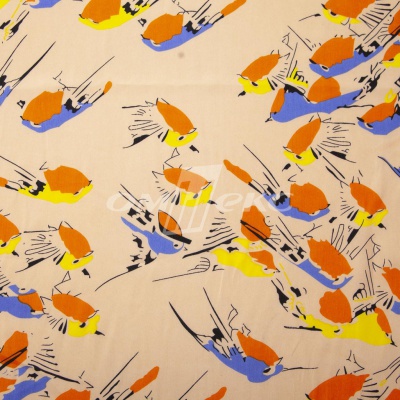 Плательная ткань "Софи" 14.1, 75 гр/м2, шир.150 см, принт птицы - купить в Красноярске. Цена 243.96 руб.