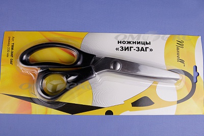 Ножницы ЗИГ-ЗАГ "MAXWELL" 230 мм - купить в Красноярске. Цена: 1 041.25 руб.