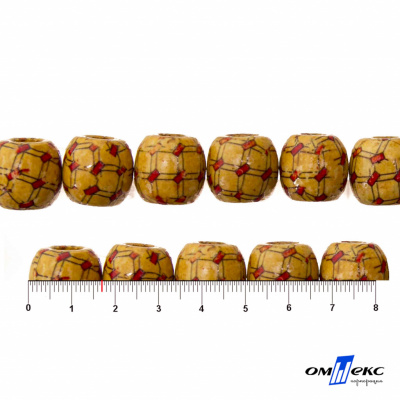 0189-Бусины деревянные "ОмТекс", 17 мм, упак.50+/-3шт - купить в Красноярске. Цена: 83.66 руб.