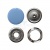 Кнопка рубашечная (закрытая) 9,5мм - эмаль, цв.182 - св.голубой - купить в Красноярске. Цена: 5.74 руб.