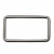 Рамка металлическая прямоугольная, 40 х 15 мм- тём.никель - купить в Красноярске. Цена: 4.60 руб.