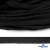 Шнур плетеный d-8 мм плоский, 70% хлопок 30% полиэстер, уп.85+/-1 м, цв.- чёрный - купить в Красноярске. Цена: 735 руб.