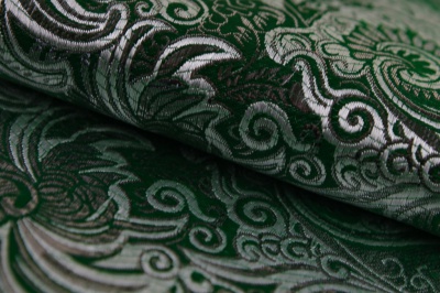 Ткань костюмная жаккард, 135 гр/м2, шир.150см, цвет зелёный№4 - купить в Красноярске. Цена 441.94 руб.