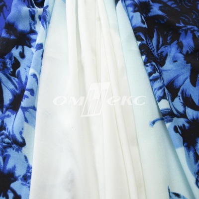 Плательная ткань "Фламенко" 19.1, 80 гр/м2, шир.150 см, принт растительный - купить в Красноярске. Цена 243.96 руб.
